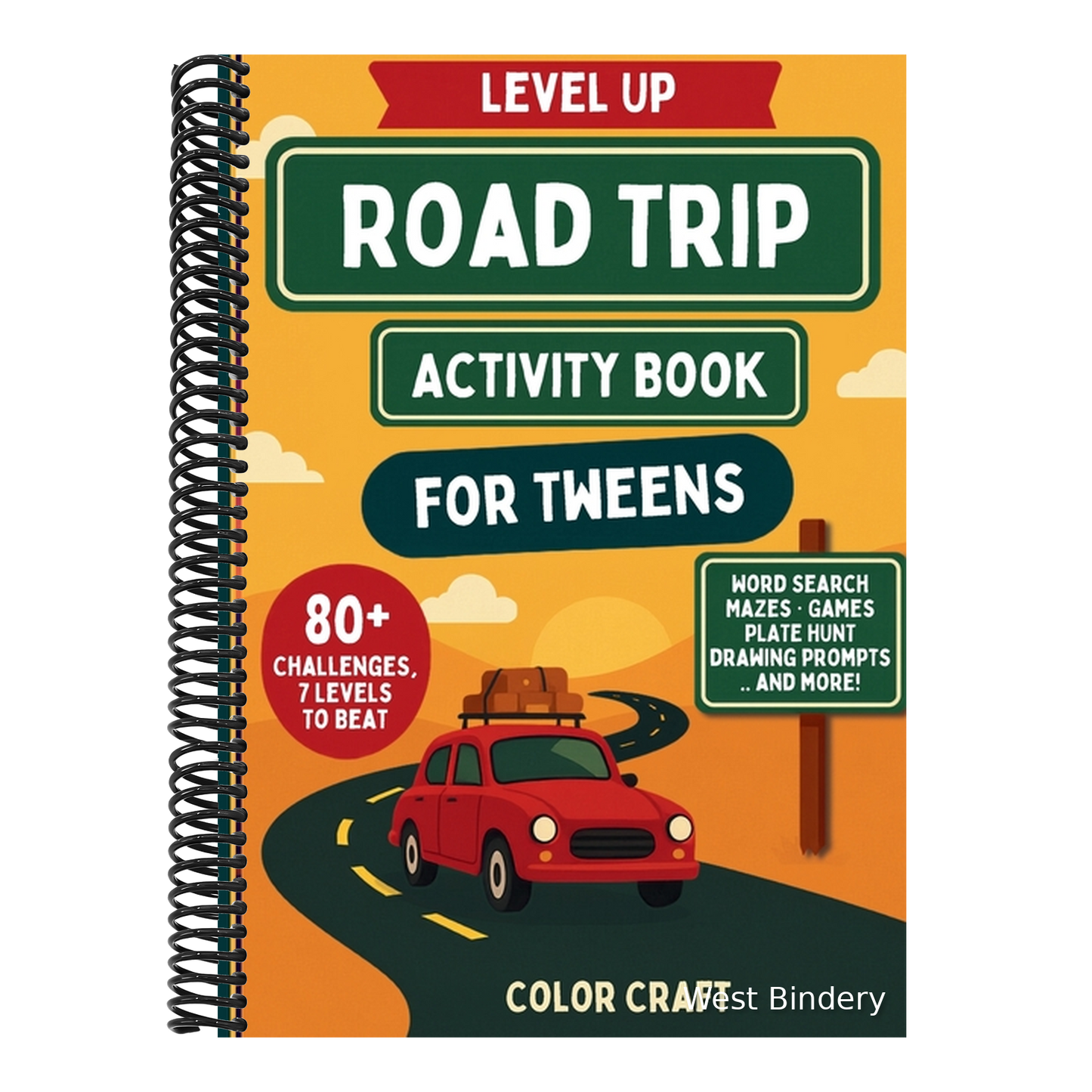 Level Up: 80+ Mazes, Word Searches, Scavenger Hunts, Bingo & Brain Games - Screen-Free Travel Adventures for Smart Kids Ages 9-12