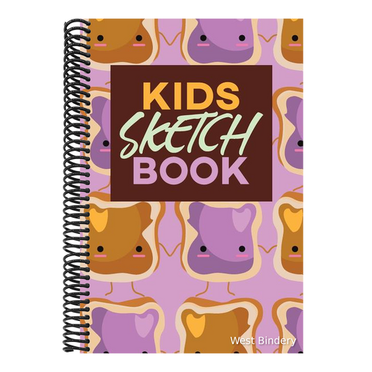 Kids Sketch Book: Kawaii Cute Peanut Butter and Jelly Sandwich