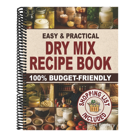 Easy & Practical Dry Mix Recipe Book: 100% Budget-Friendly Homemade Recipes to Stock Up for Long-Term Storage & Shop Only Once a Month to Enjoy Stress