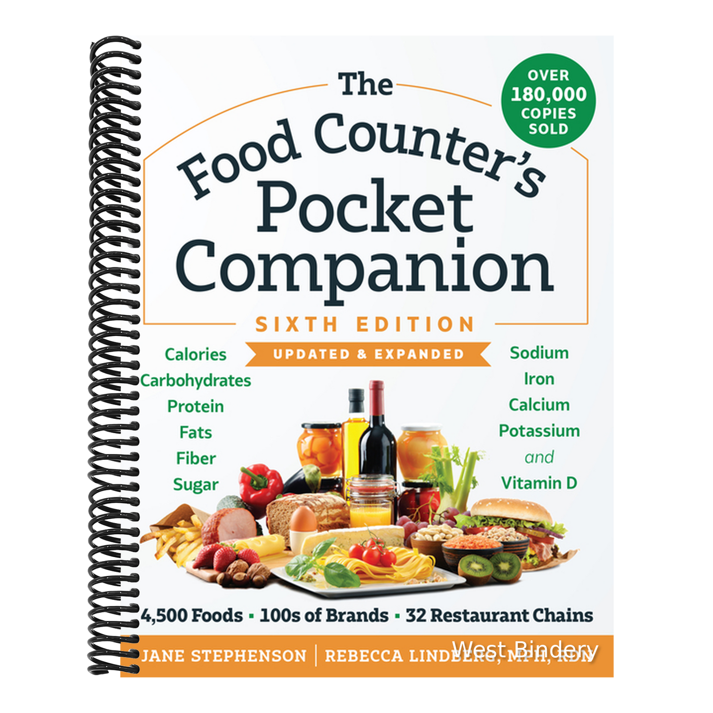 The Food Counter's Pocket Companion, Sixth Edition: Calories, Carbohydrates, Protein, Fats, Fiber, Sugar, Sodium, Iron, Calcium, Potassium, and Vitamin D-