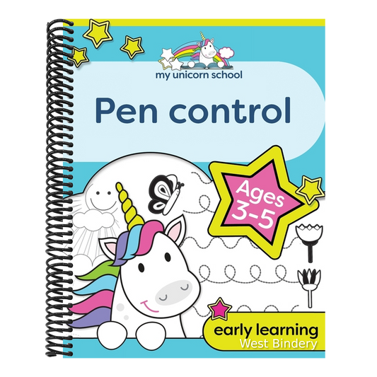 My Unicorn School Pen Control Age 3-5: Fun unicorn tracing activity book