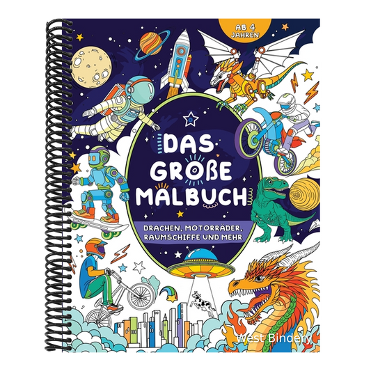 Das große Malbuch für Jungen: Kinder 4+