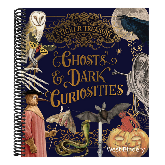 The Sticker Treasury of Ghosts & Dark Curiosities: An Eclectic Book of Stickers for Journaling, Collaging, Scrapbooking and More