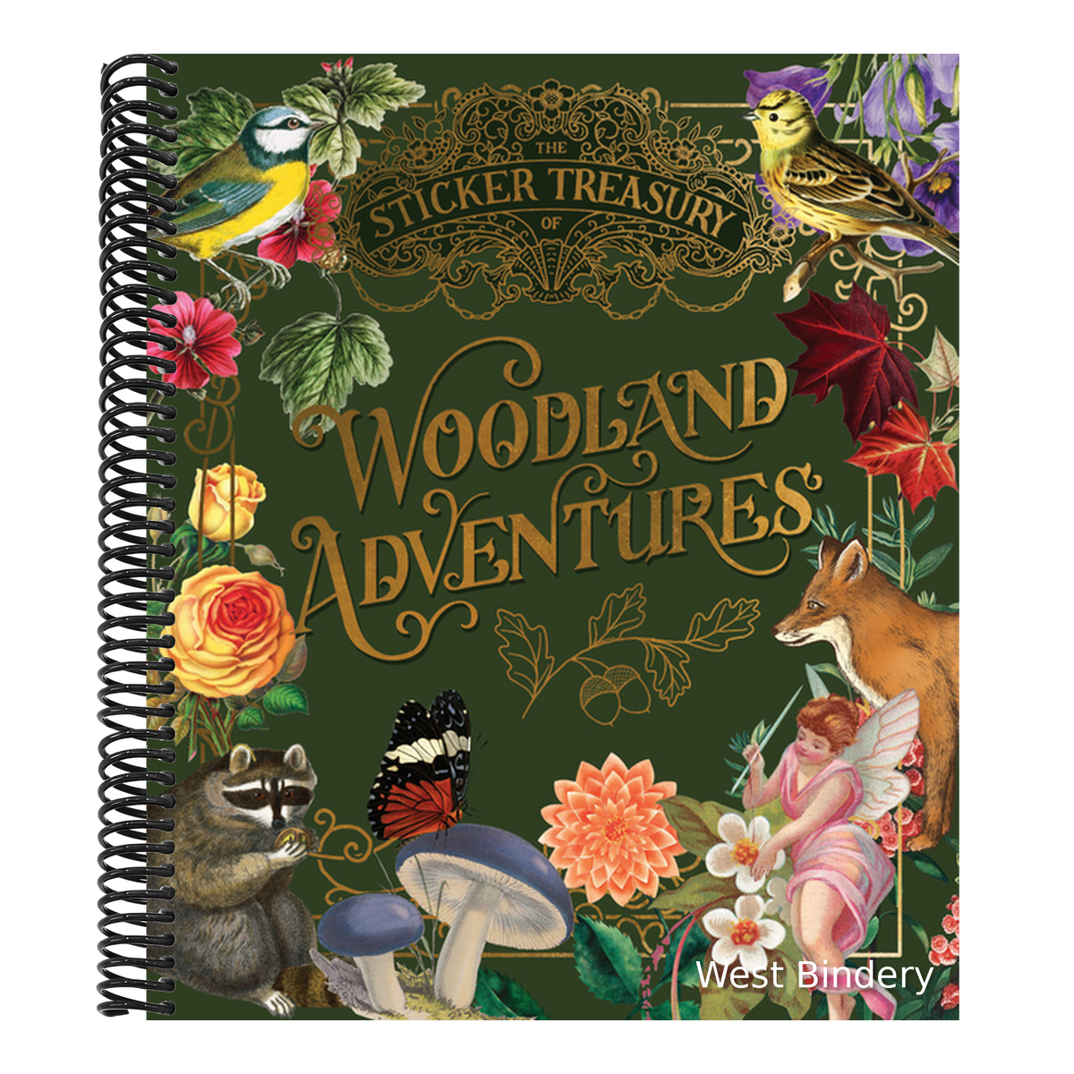 The Sticker Treasury of Woodland Adventures: An Eclectic Book of Stickers for Journaling, Collaging, Scrapbooking and More