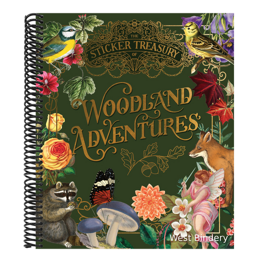 The Sticker Treasury of Woodland Adventures: An Eclectic Book of Stickers for Journaling, Collaging, Scrapbooking and More