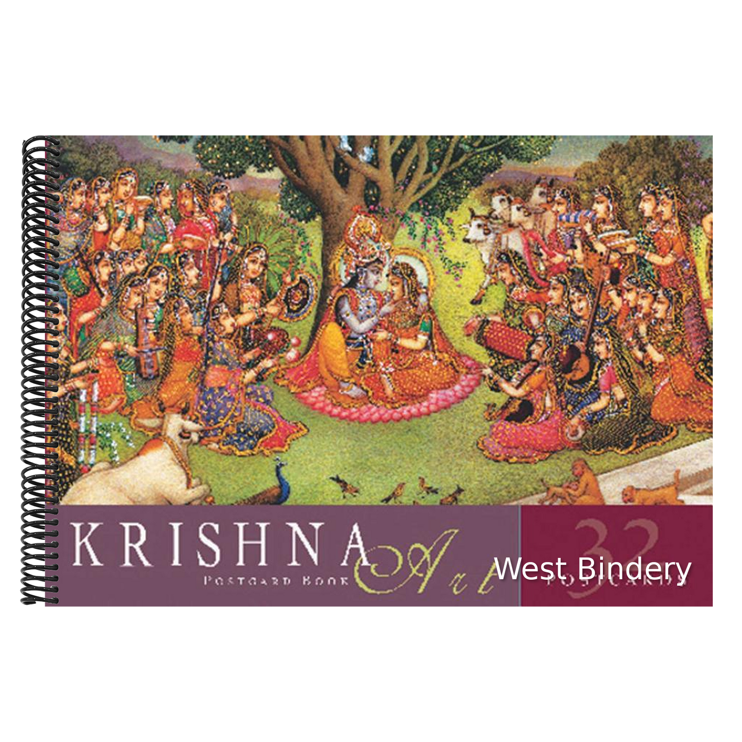 Krishna Art Postcard Book