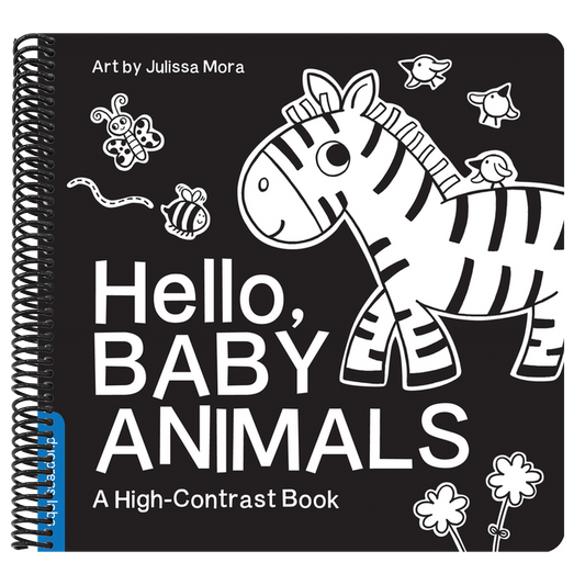 Hello, Baby Animals: A Durable High-Contrast Black-And-White Board Book for Newborns and Babies