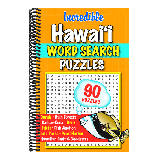Incredible Hawaii Word Search Puzzles