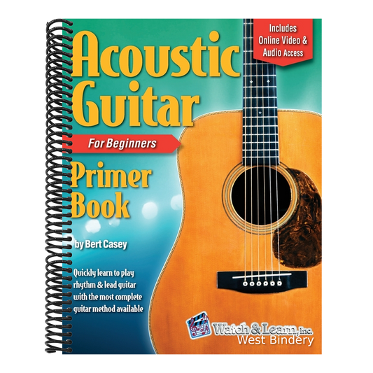 Acoustic Guitar Primer Book for Beginners with Online Video and Audio Access