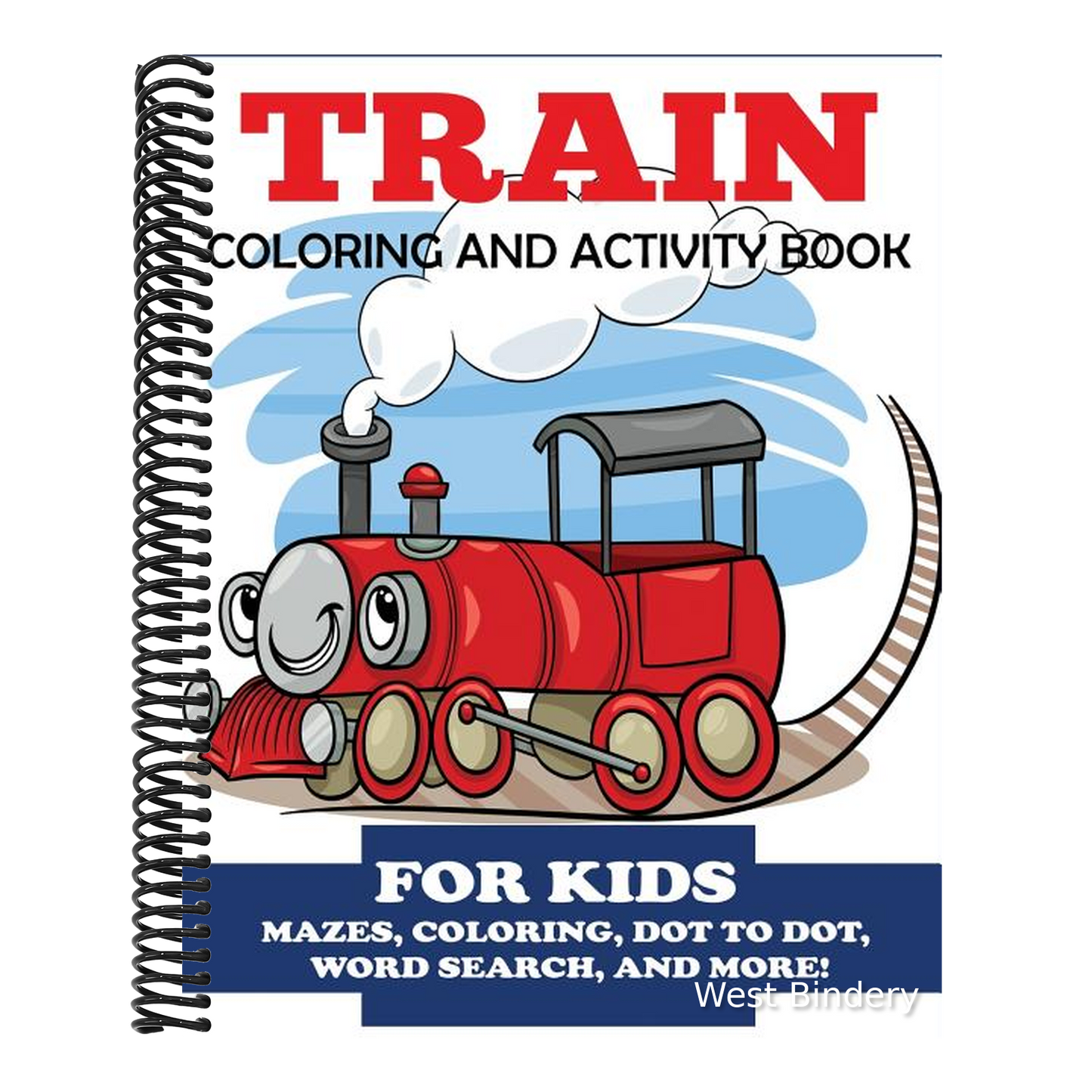 Train Coloring and Activity Book for Kids