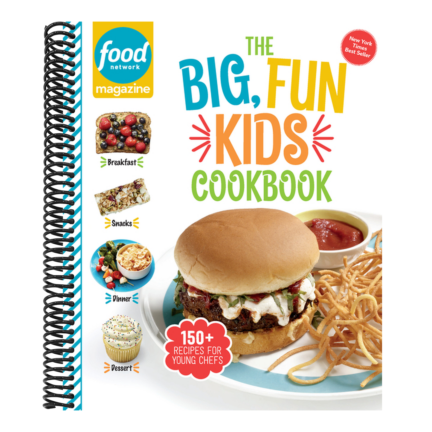 Food Network Magazine the Big, Fun Kids Cookbook: 150+ Recipes for Young Chefs (Spiral Bound)