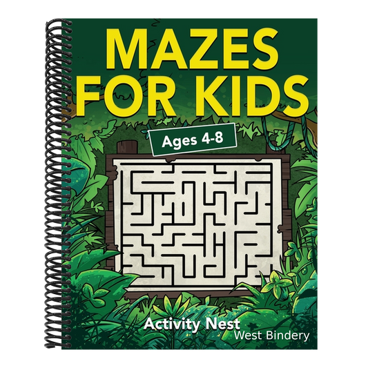 Mazes For Kids Ages 4-8: Maze Activity Book for Kids 4-6, 6-8 Workbook for Games, Puzzles, and Problem-Solving
