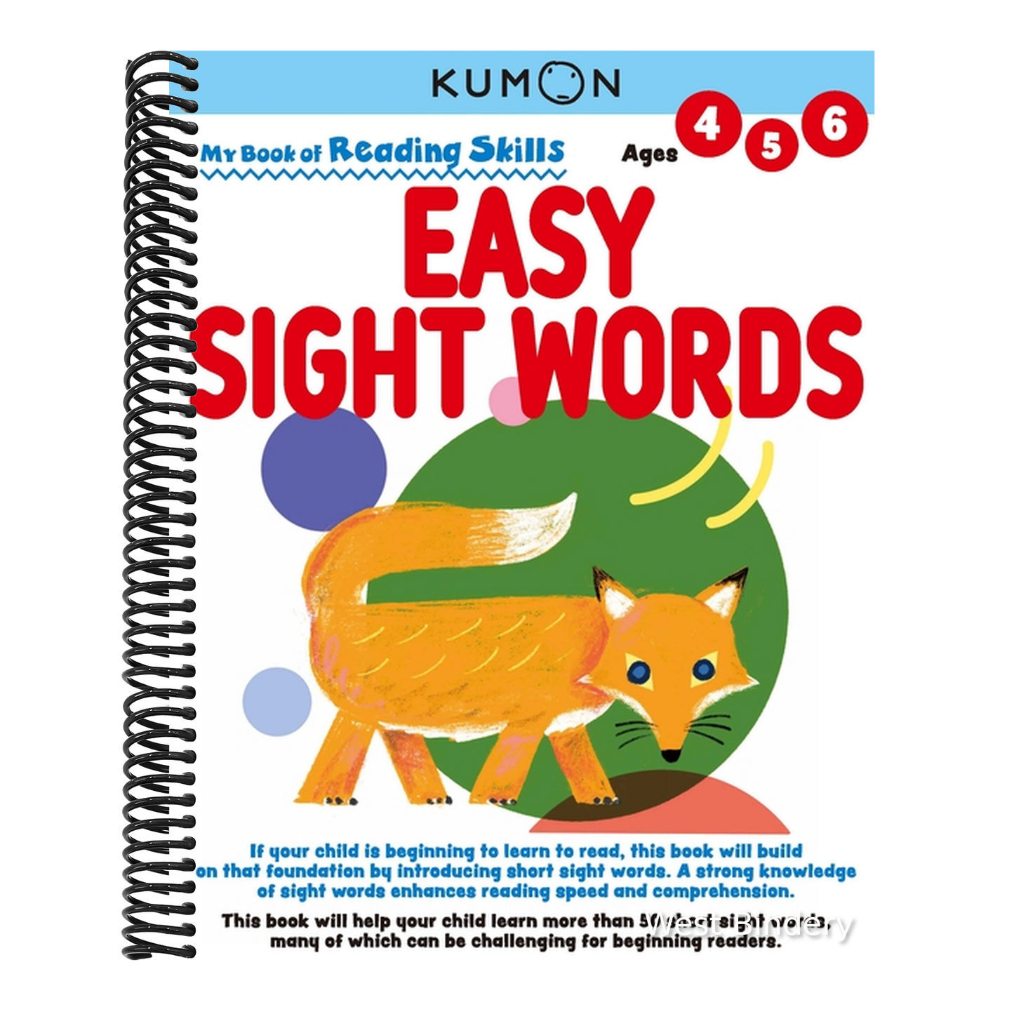 Kumon My Bk of Reading Skills: Easy Sight Words