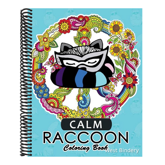 Calm Raccoon Coloring Book for Adults