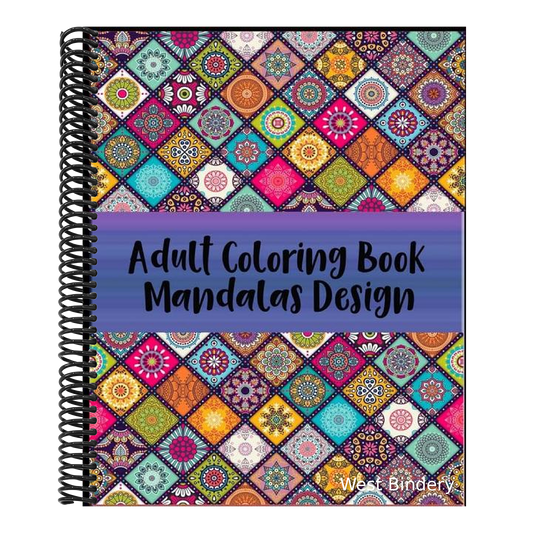 Adult Coloring Book Mandalas Design