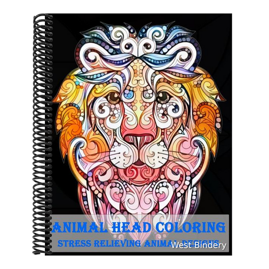 Animal Head Coloring Stress Relieving Animal designs: Animal Mandala Designs and Stress Relieving Patterns for Anger Release, Adult Relaxation, and Ze