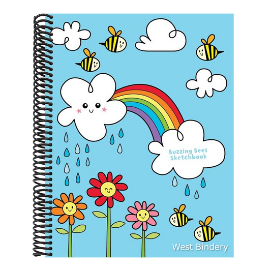 Buzzing Bees Sketchbook: Jumbo Drawing Pad For Sketching, Doodling And Coloring