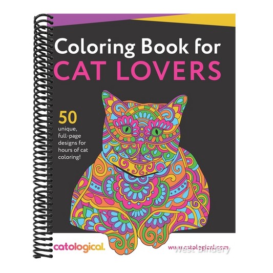 Catological Coloring Book For Cat Lovers: 50 unique full-page designs for hours of cat coloring!