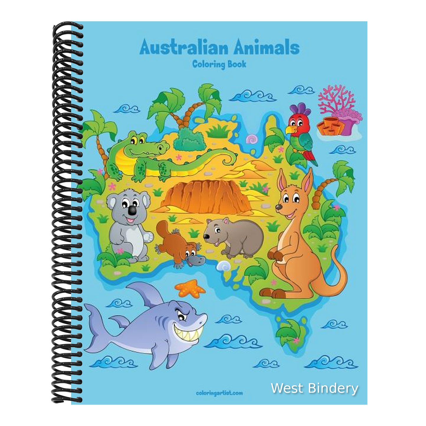 Australian Animals Coloring Book 1
