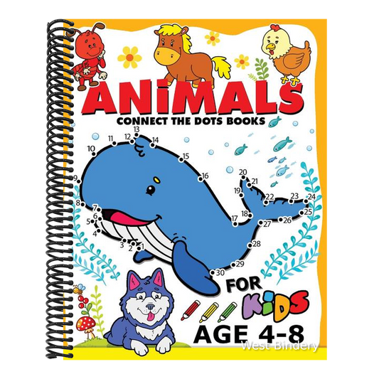 Animals Connect the Dots Books for Kids age 4-8: Animals Activity book for boy, girls, kids Ages 2-4,3-5 connect the dots, Coloring book, Dot to Dot