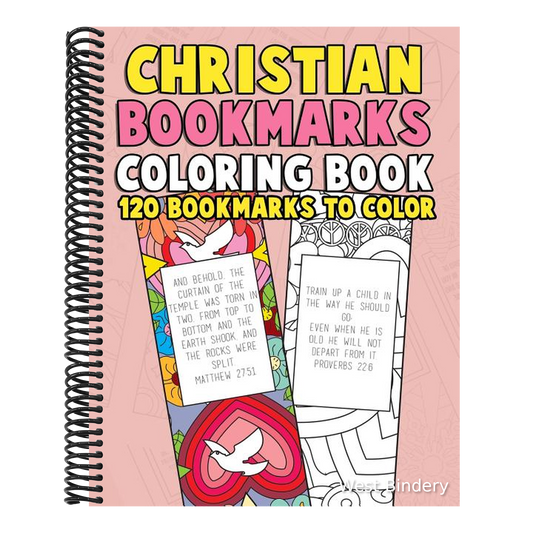Christian Bookmarks Coloring Book: 120 Bookmarks to Color: Bible Bookmarks to Color for Adults and Kids with Inspirational Bible Verses, Flower Patter