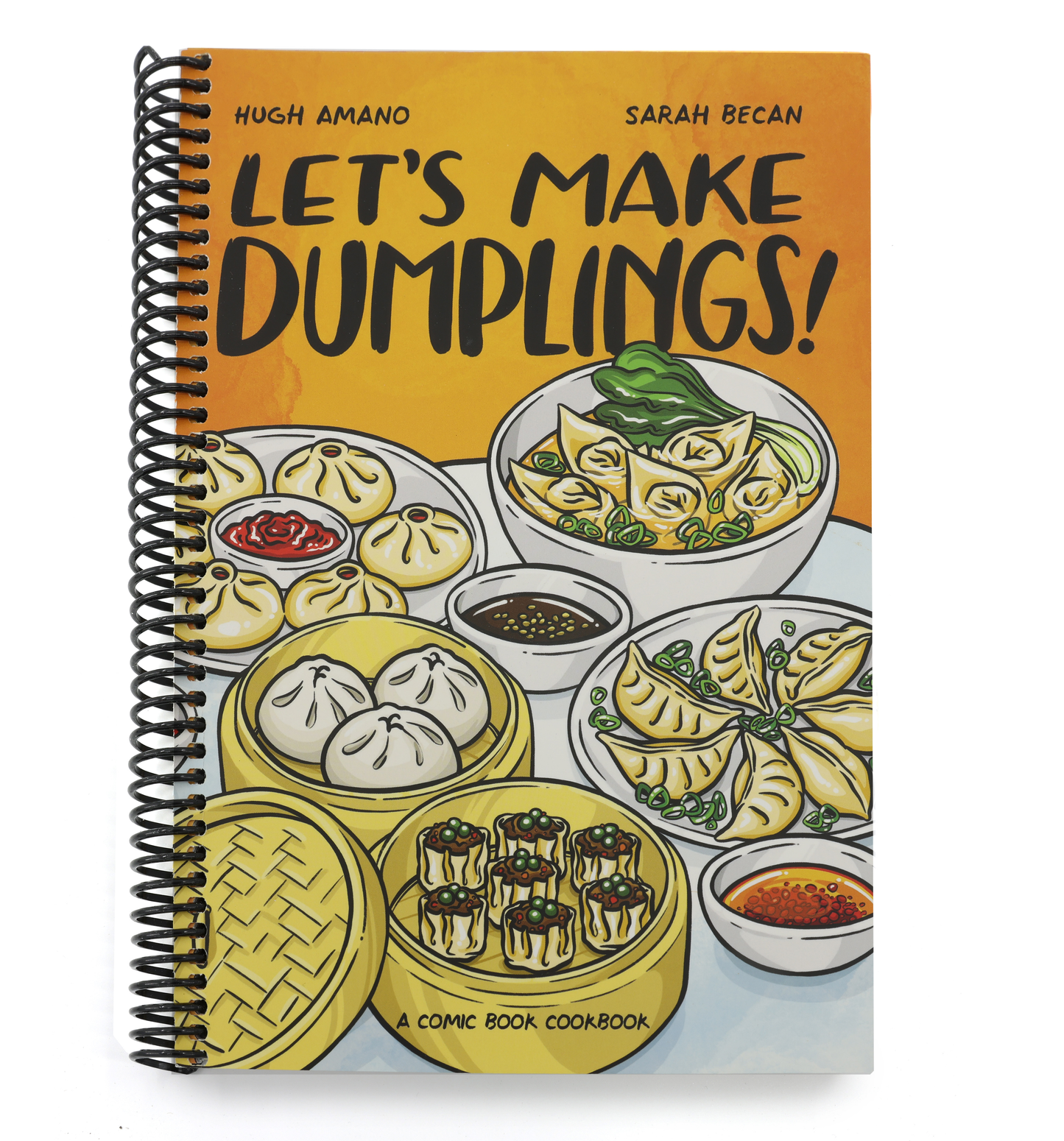 Let's Make Dumplings!: A Comic Book Cookbook (Spiral Bound)
