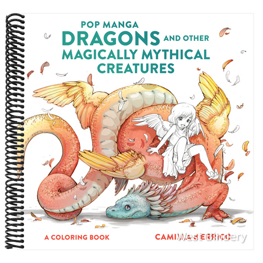 Pop Manga Dragons and Other Magically Mythical Creatures: A Coloring Book