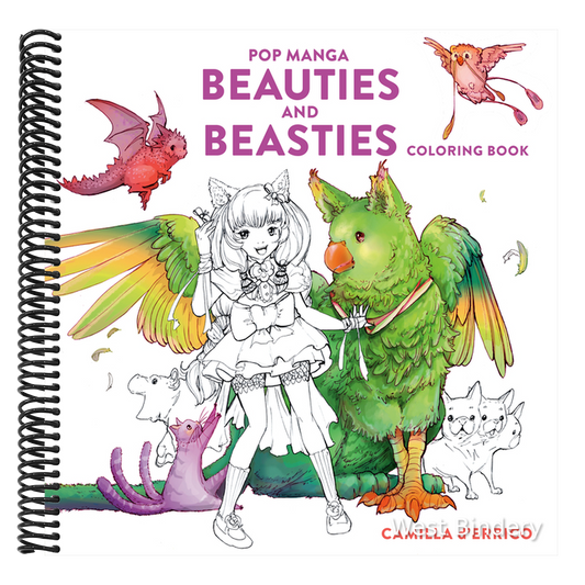 Pop Manga Beauties and Beasties Coloring Book