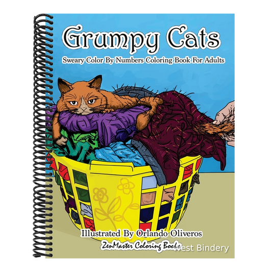 Sweary Color By Numbers Coloring Book for Adults: Grumpy Cats: An Uncensored Adult Coloring Book of Swearing, Angry, Annoying, and Grumpy Cats for Ent