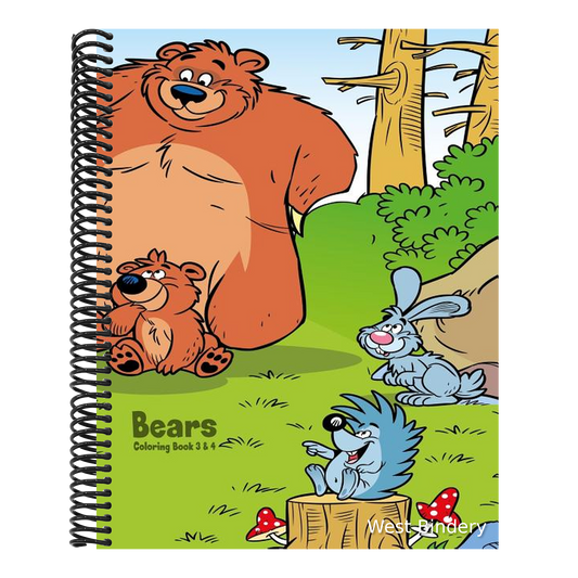 Bears Coloring Book 3 & 4