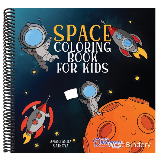 Space Coloring Book for Kids: Astronauts, Planets, Space Ships, and Outer Space for Kids Ages 6-8, 9-12