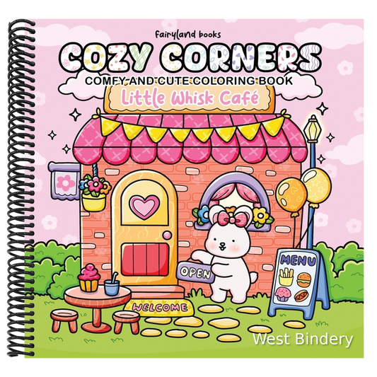 Cozy Corners: A Relaxing Coloring Book for Adults & Teens with Bold, Easy, and Comforting Little Spaces (Cute & Comfy Coloring)