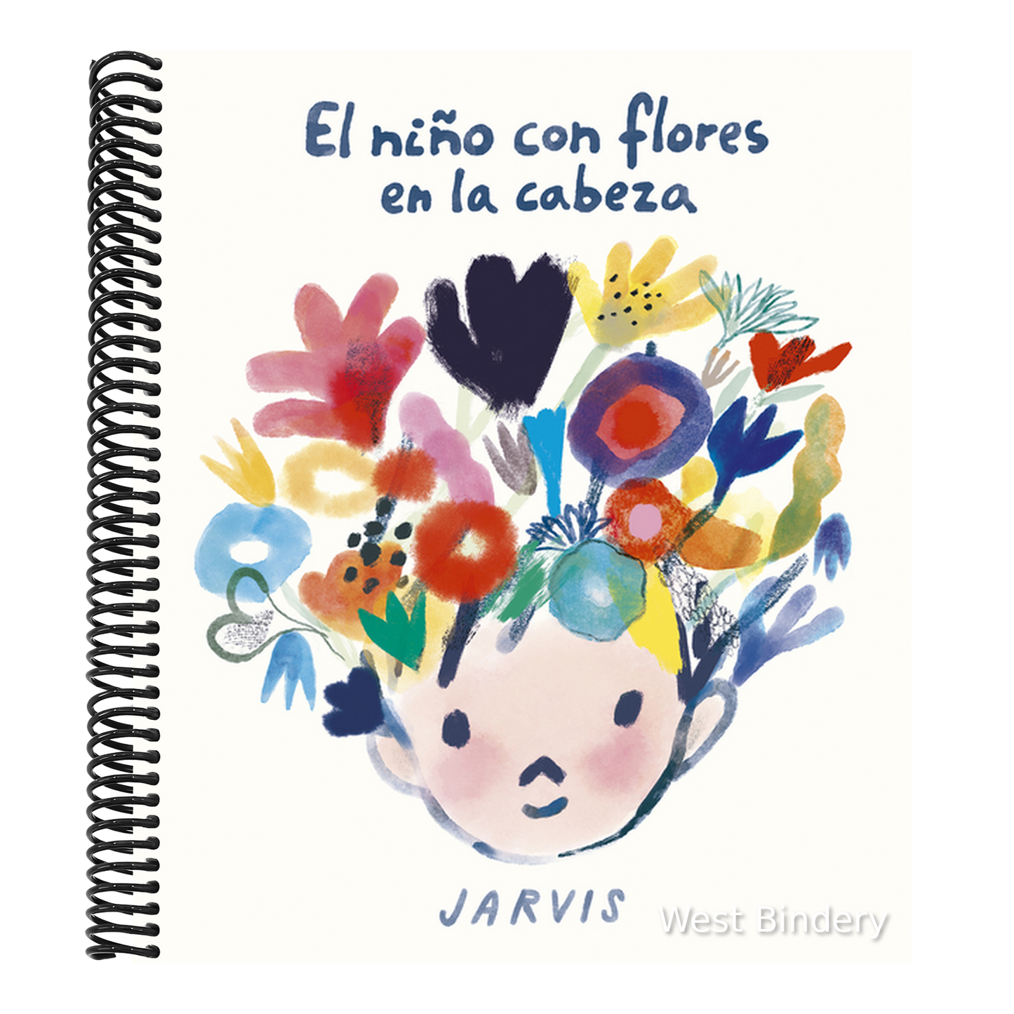 El Niño Con Flores En La Cabeza