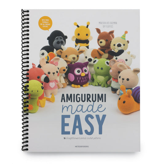 Amigurumi Made Easy: 16 Straightforward Animal Crochet Patterns (Spiral Bound)