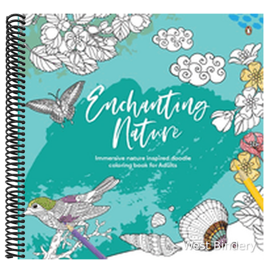 Enchanting Nature: Adult Coloring Book Fun and Relaxing Doodle Designs for All Age Groups