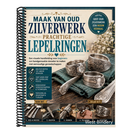 Maak van oud zilverwerk prachtige lepelringen: Een visuele handleiding voor beginners om handgemaakte sieraden te maken met eenvoudige gereedschappen
