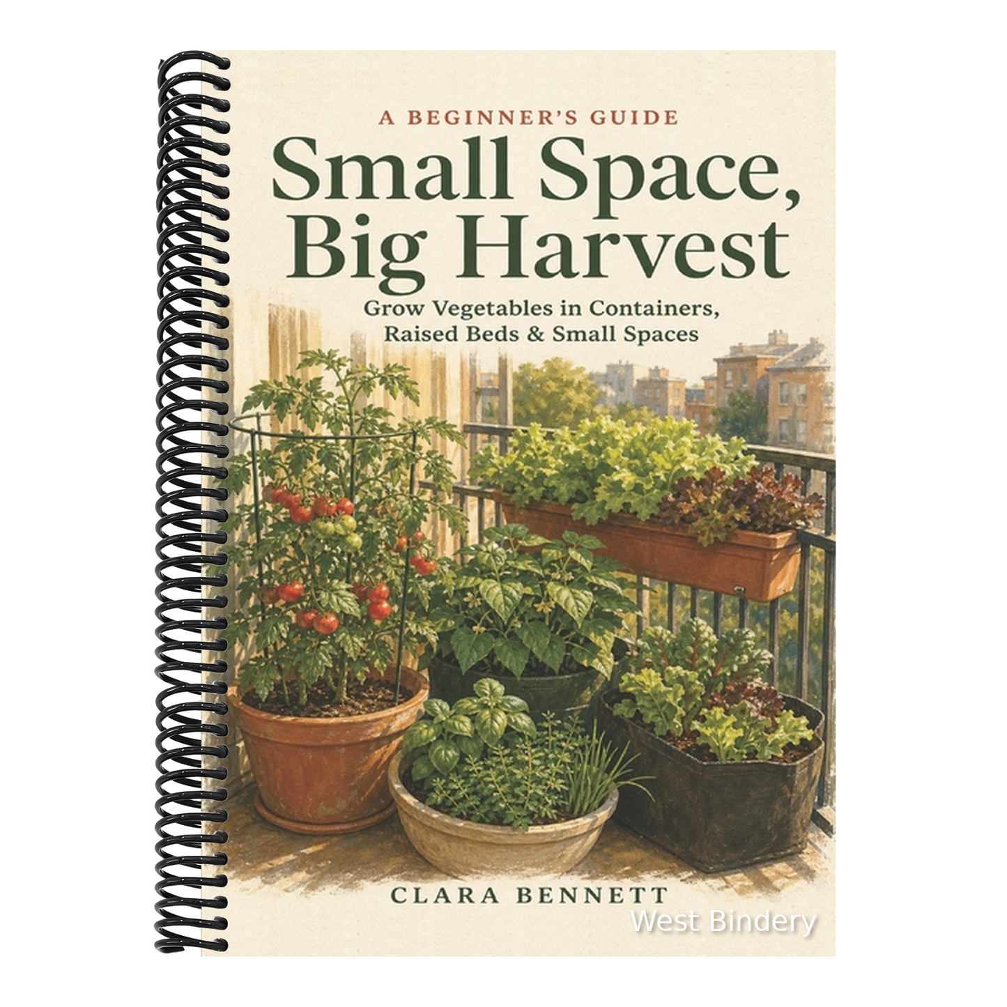 Small Space, Big Harvest: A Beginner's Guide to Growing Vegetables in Containers, Raised Beds & Small Spaces - on Any Balcony, Patio, or Sunny Corner