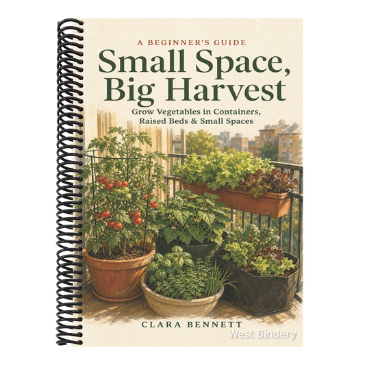 Small Space, Big Harvest: A Beginner's Guide to Growing Vegetables in Containers, Raised Beds & Small Spaces - on Any Balcony, Patio, or Sunny Corner