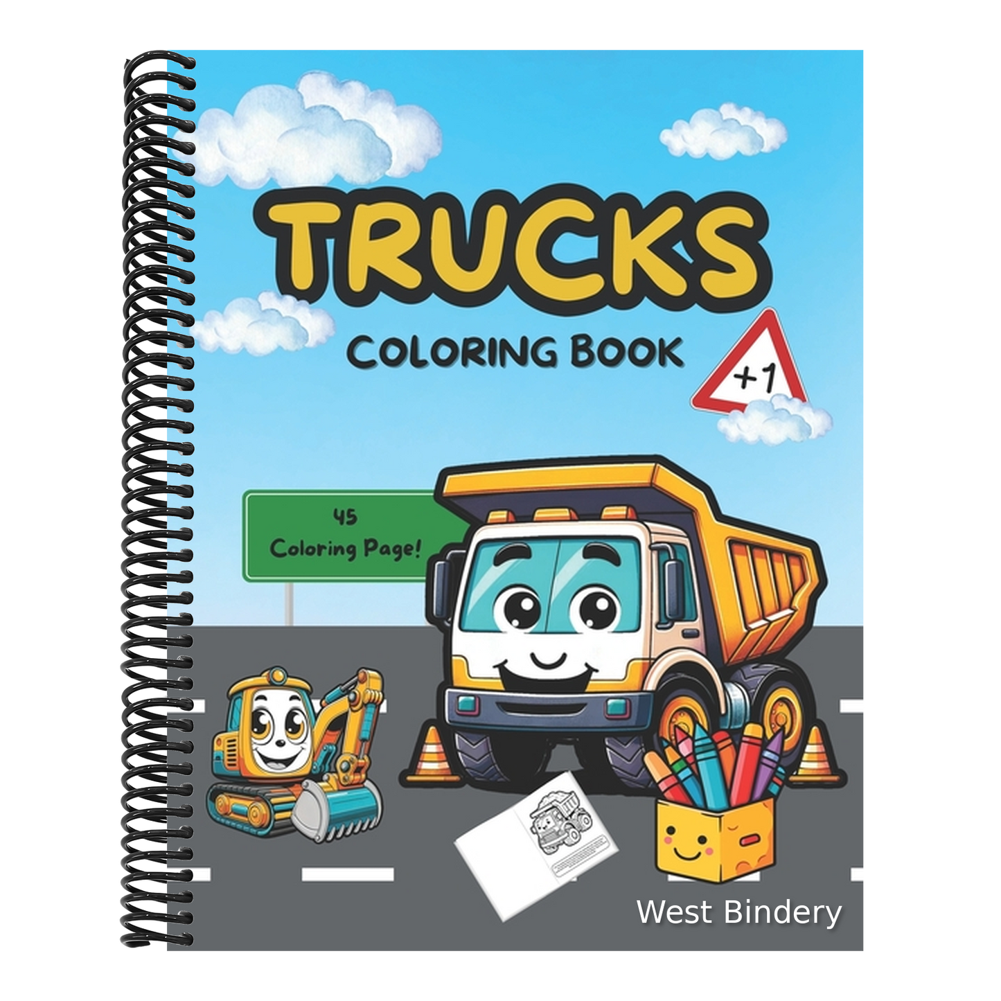 Trucks coloring book: trucks for toddlers 1-3 boys / activity book for kids ages 3-5/ 4-8