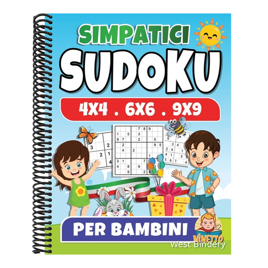 Simpatici Sudoku per Bambini: Sudoku con Soluzioni per Bambini e Principianti Puzzle 4x4 6x6 e 9x9