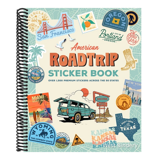American Road Trip Sticker Book