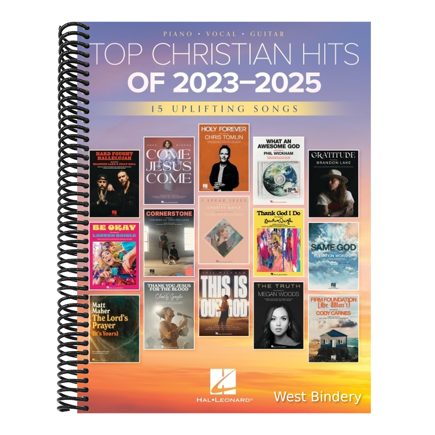 Top Christian Hits of 2023-2025: 15 Uplifting Hits Arranged for Piano, Voice, and Guitar