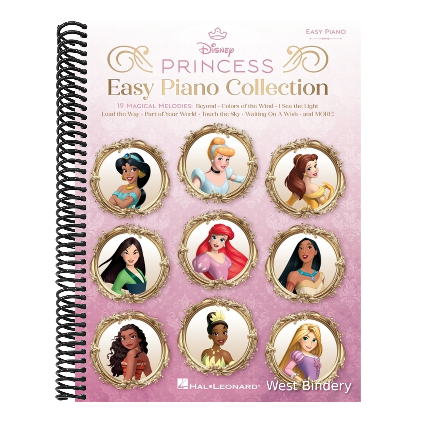 Disney Princess Easy Piano Collection - 19 Songs Arranged for Easy Piano with Lyrics