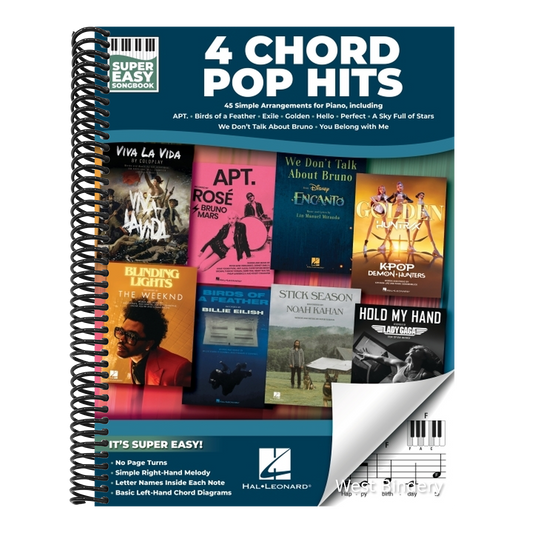4 Chord Pop Hits - Super Easy Songbook - 45 Simple Arrangements for Piano