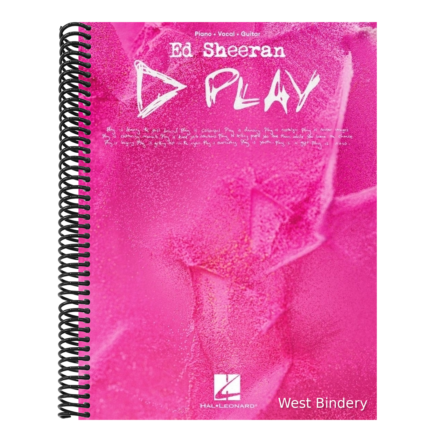 Ed Sheeran - Play - Official Piano/Vocal/Guitar Songbook