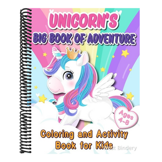 Unicorn's Big Book of Adventure: Coloring and Activity Book For Kids