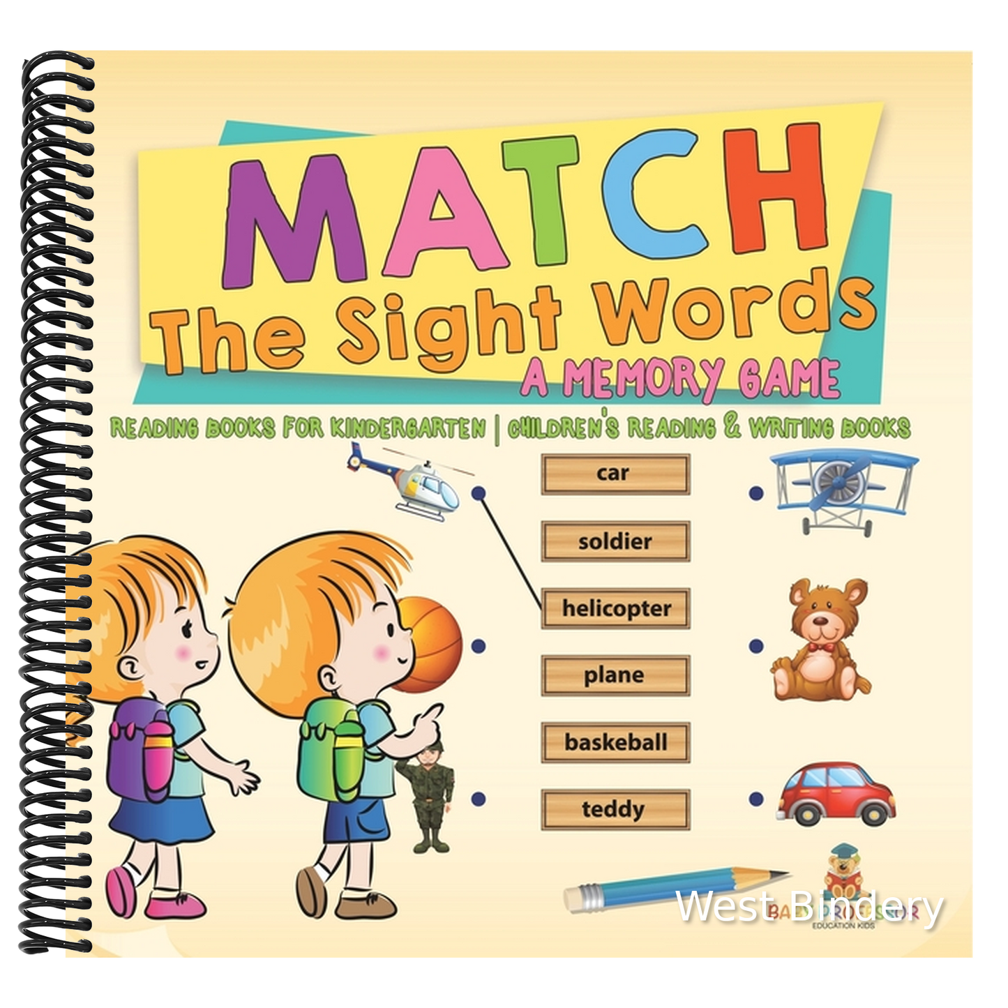 Match The Sight Words: A Memory Game: Reading Books for Kindergarten Children's Reading & Writing Books