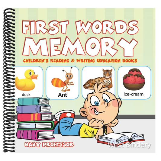 First Words Memory: Children's Reading & Writing Education Books