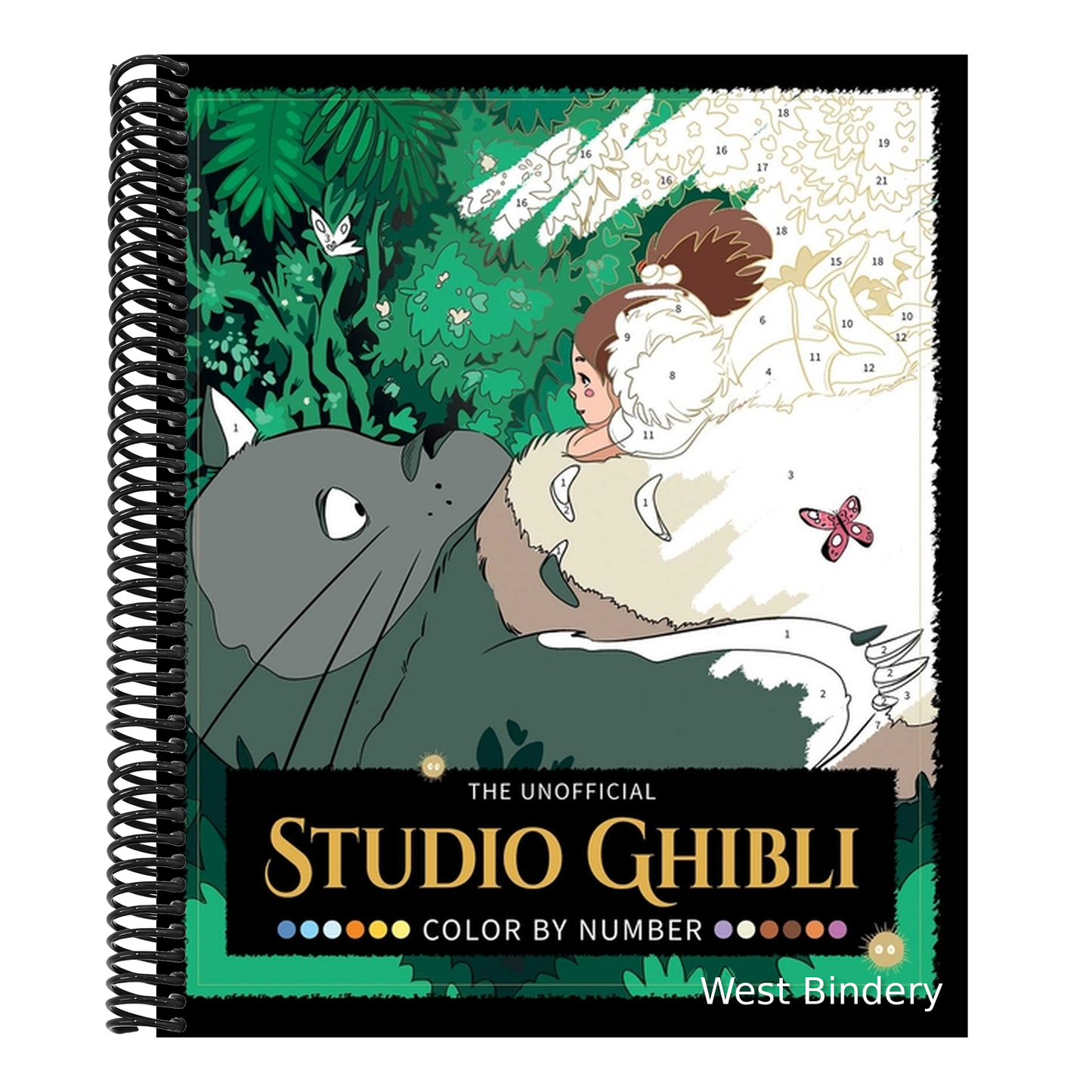 The Unofficial Studio Ghibli Color by Number Book