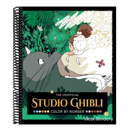 The Unofficial Studio Ghibli Color by Number Book